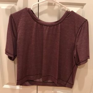 Lululemon cropped shirt